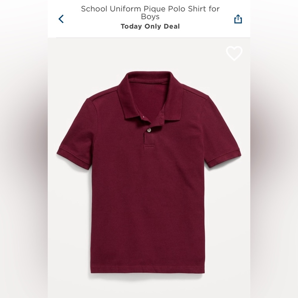 Old Navy Boys Uniform Polo Shirts SZ XL (14-16)